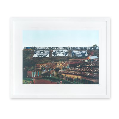 Lot 256 - JR (French 1983-), 'In Kibera Slum, Train Passage 1', 2010