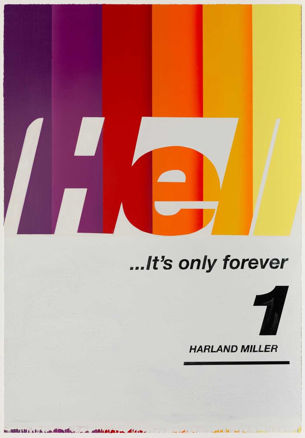 Lot 279 - Harland Miller (British 1964-), 'Hell... It's Only Forever 1', 2020