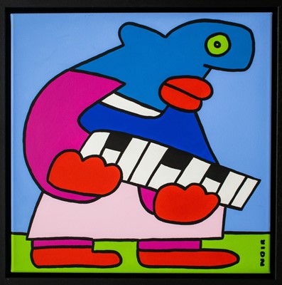 Lot 288 - Thierry Noir (French 1958-), 'The Inspiration Sweeps Through My Fingers As They Run Through The Keyboard Keys', 2019