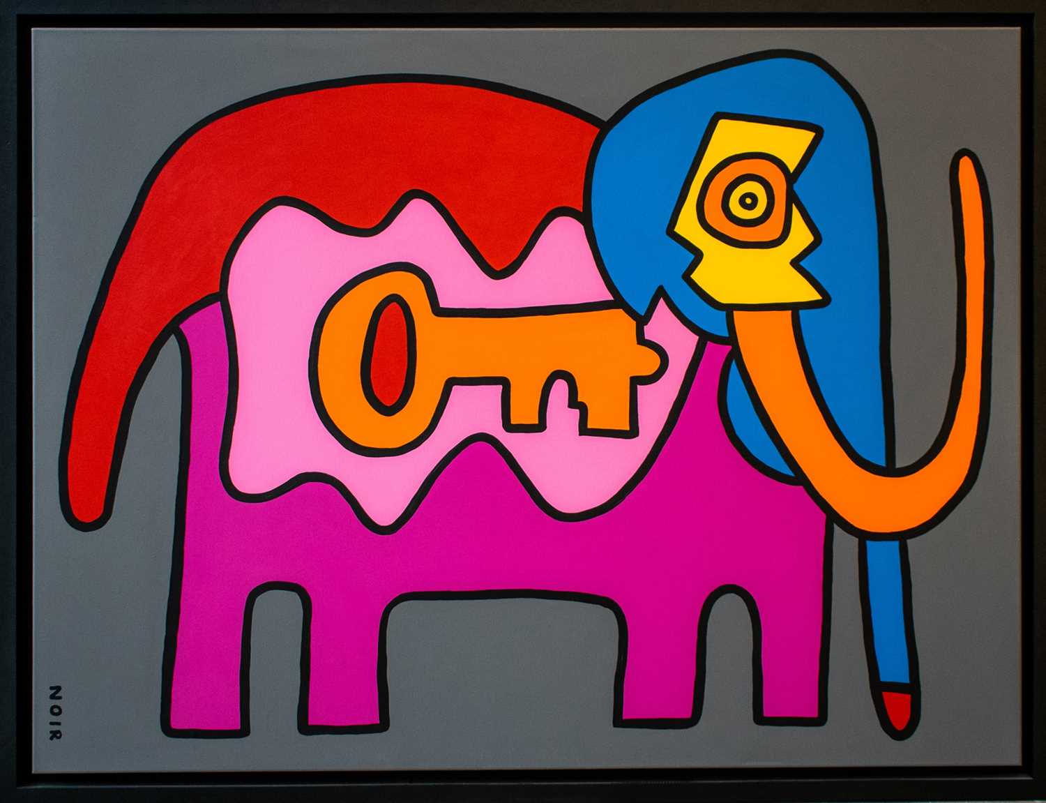 Lot 207 - Thierry Noir (French 1958-), 'Elephant', 2019