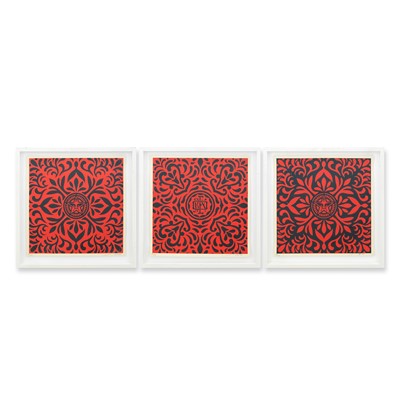 Lot 283 - Shepard Fairey (American 1970-), 'Japanese Fabric Pattern', 2009 (Three Works)