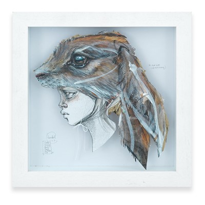 Lot 247 - Herakut (German), 'Little Bunny Knew How To Hide But...', 2017