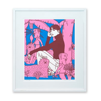 Lot 175 - Kyne & Noncheleee (Collaboration), 'Untitled (Pink)', 2024