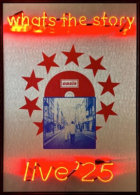 Lot 170 - Illuminati Neon (British 1965-), 'What's The Story (Live '25)', 2025