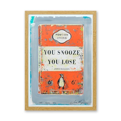 Lot 172 - James McQueen (British 1977-), 'You Snooze You Lose (Orange)', 2020