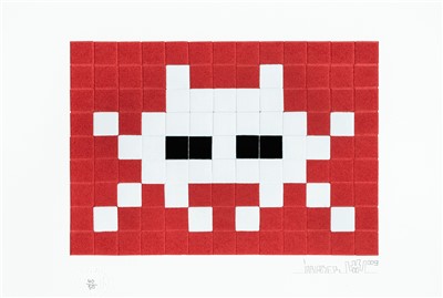 Lot 331 - Invader (French b.1969), 'Invasion (Red)', 2009