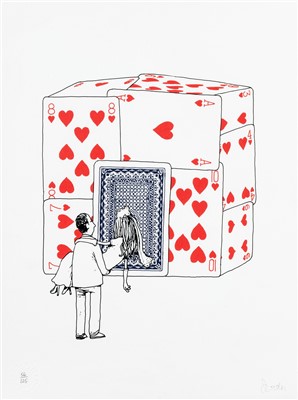 Lot 137 - Dran (French b.1979), ‘House Of Cards’, 2015