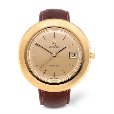 Lot 68 - Omega - a 1970s gold capped DeVille automatic watch.