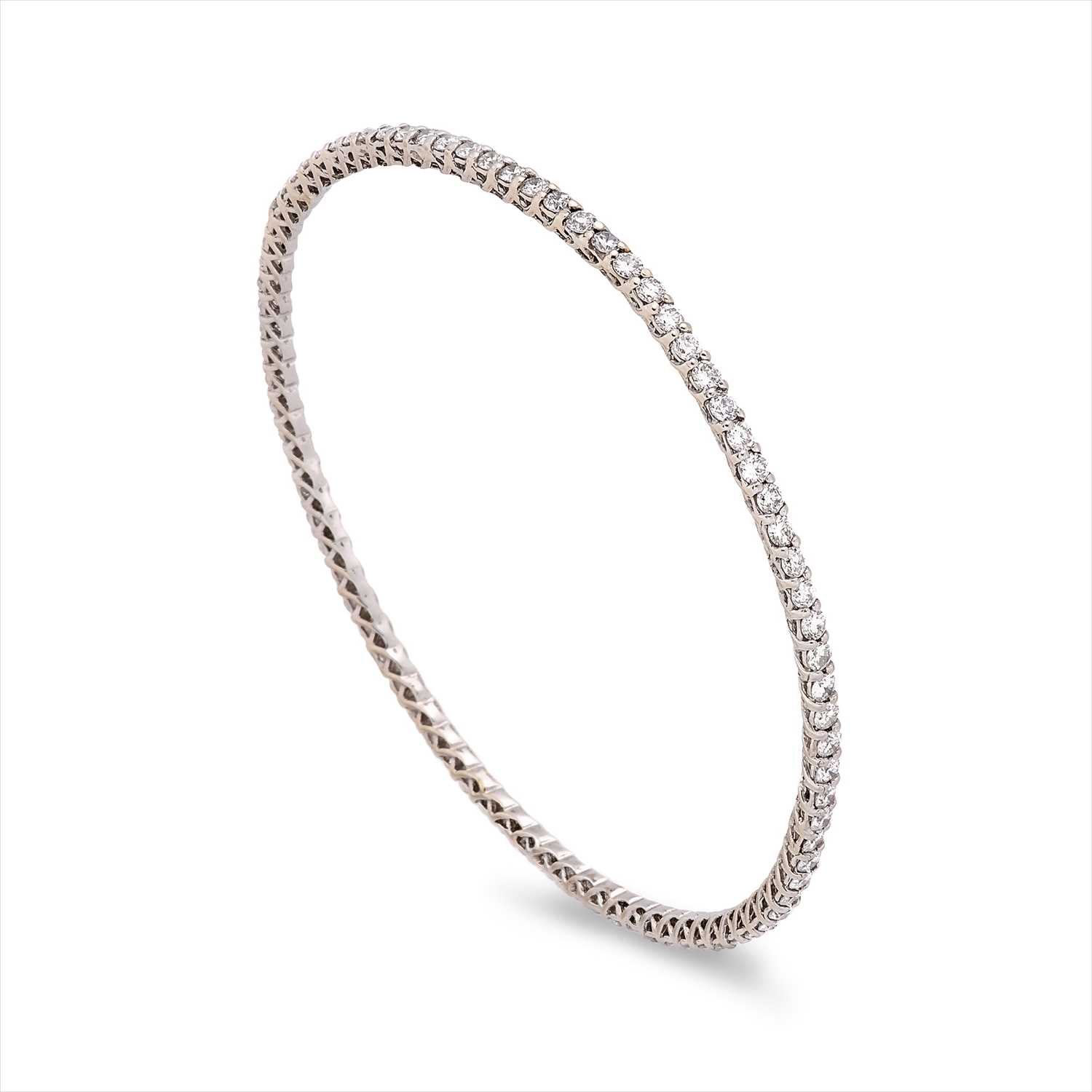 Lot 207 A Diamond Bangle Lot 207 A Diamond Bangle