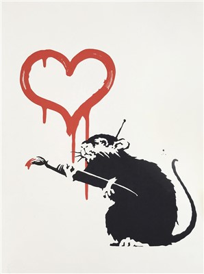 Lot 57 - Banksy (British b.1974), 'Love Rat', 2004