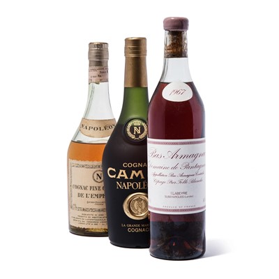 Lot 195 - Mixed Cognac and Armaganc