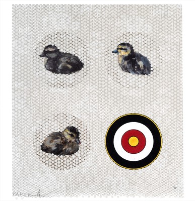 Lot 18 - Charming Baker (British b.1964), 'Sitting Ducks', 2017
