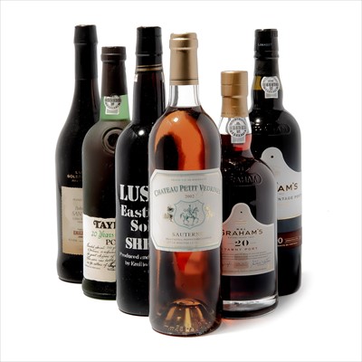Lot 210 - Mixed Sauternes, Port and Sherry