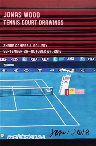 Lot 80 - Jonas Wood (American b.1977), ‘Tennis Court Drawings’, 2018