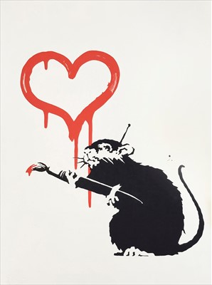 Lot 413 - Banksy (British b.1974), 'Love Rat', 2004