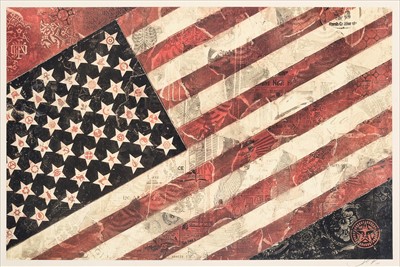 Lot 209 - Shepard Fairey (American 1970-), 'Flag', 2011