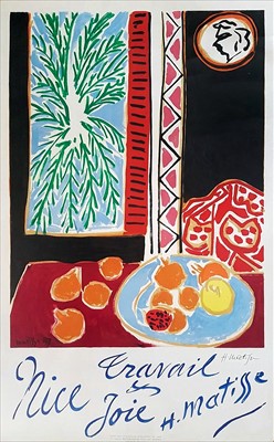 Lot 30 - Henri Matisse (French 1869-1954), 'Nice Travail et Joie', 1947