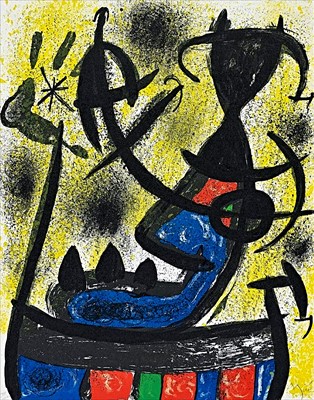 Lot 34 - Joan Miro (Spanish 1893-1983), 'Il Circulo de Pisdra (The Circle Of Stone)', 1971