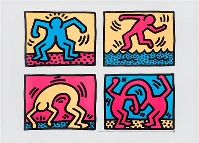 Lot 168 - Keith Haring (American 1958-1990), 'Pop Shop Quad II', 1988