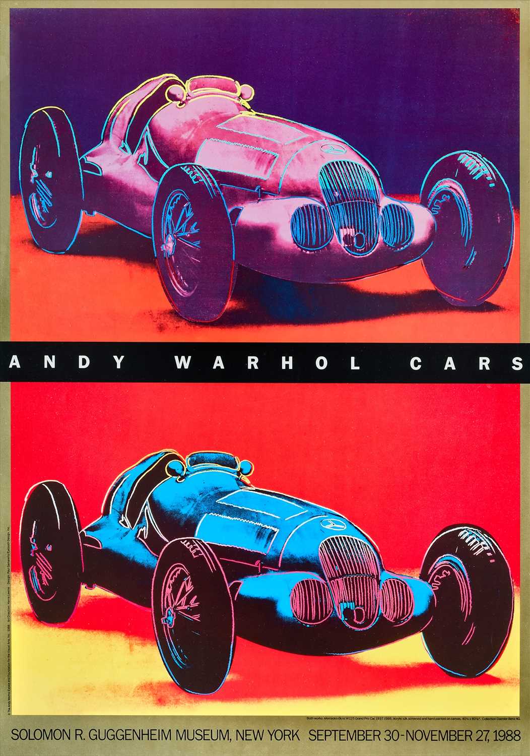 Lot 2 - Andy Warhol (American 1928-1987), 'Andy Warhol Cars', 1988