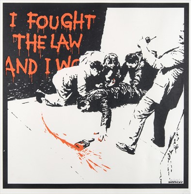 Lot 67 - Banksy (British 1974-), ‘I Fought The Law', 2004