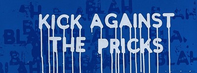 Lot 263 - Mel Bochner (American 1940-), 'Kick Against The Pricks', 2018