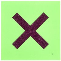 Lot 27 - Chris Levine (British b.1960), ‘Marks The Spot (Purple On Green)’, 2018