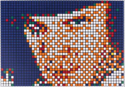 Lot 295 - Invader (French 1969-), 'Rubik Kubrick I - Alex', 2006