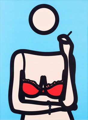 Lot 254 - Julian Opie (British 1958-), 'Ruth With Cigarette 4', 2005