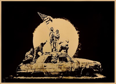 Lot 359 - Banksy (British 1974-), 'Gold Flag', 2008