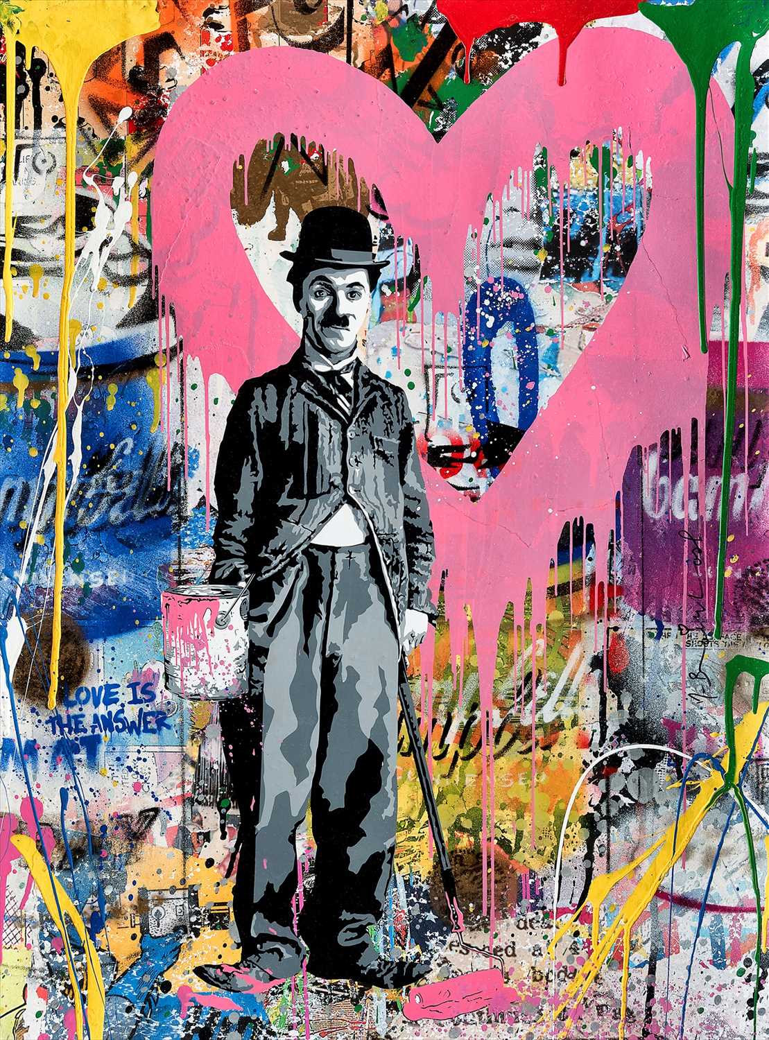 Lot 324 - Mr Brainwash (French 1966-), 'Chaplin'