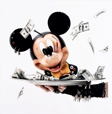Lot 242 - Gerard Rancinan (French 1953-), 'Head Of Mickey', 2012
