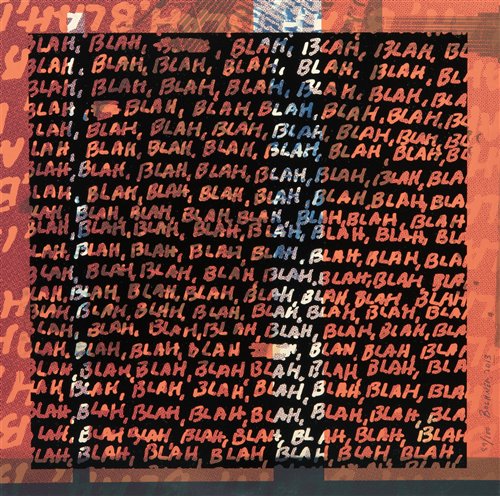 Lot 402 - Mel Bochner (American b.1940), ‘Blah Blah Blah & Background Noise’, 2013