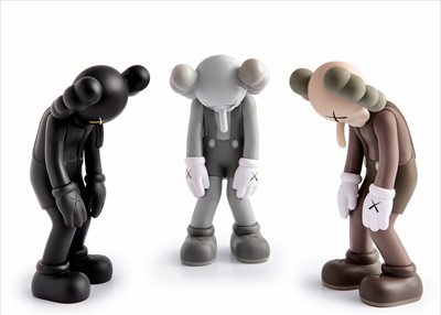 Lot 306 - Kaws (American 1974-), 'Small Lie (Brown, Black & Grey'), 2017