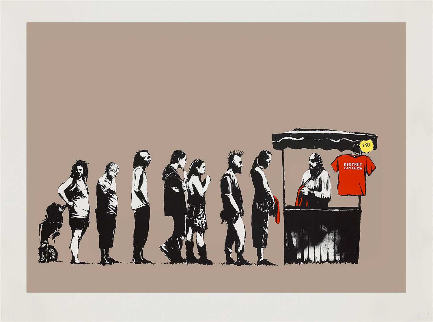 Lot 362 - Banksy (British 1974-), 'Festival (AP Brown Colourway)', 2006