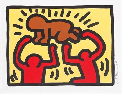 Lot 128 - Keith Haring (American 1958-1990), 'Pop Shop IV', 1989 (one print)