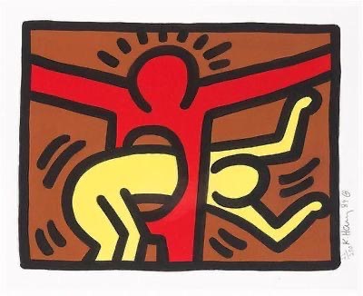 Lot 129 - Keith Haring (American 1958-1990), 'Pop Shop IV', 1989 (one print)
