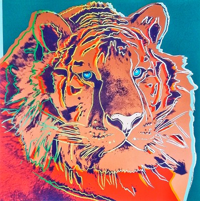 Lot 1 - Andy Warhol (American 1928-1987),  'Siberian Tiger, from Endangered Species', 1983