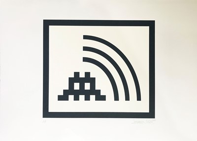 Lot 107 - Invader (French 1969-), 'Space Vibes (Black)', 2009