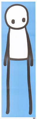 Lot 158 - Stik (British 1979-), ‘Standing Figure (Blue)’, 2015