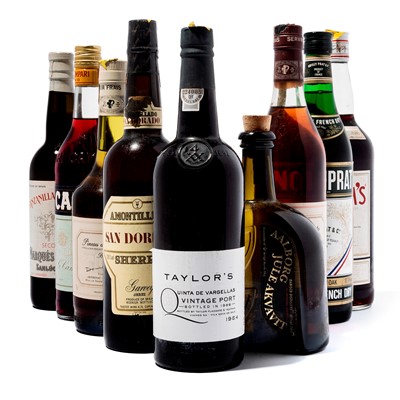 Lot 165 - 10 bottles Mixed Spirits and Fortified Wines