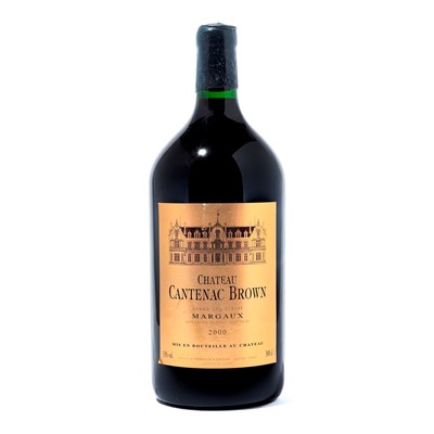 Lot 40 - 3 double magnums 2000 Ch Cantenac Brown