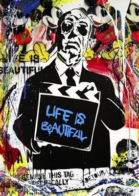 Lot 294 - Mr Brainwash (French 1966-), 'Hitchcock (Life is Beautiful)', 2015