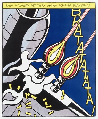 Lot 177 - Roy Lichtenstein (American 1923-1997), 'As I Opened Fire (Triptych)', 1966 (Signed)