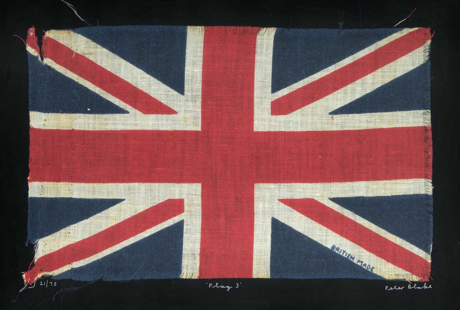 Lot 415 - Peter Blake (British b.1932), 'Flag 3', 2009