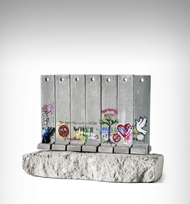 Lot 105 - Banksy (British 1974-), 'Walled Off Hotel - Seven Part Souvenir Wall Section'