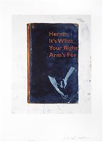 Lot 380 - Harland Miller (British b.1964), 'Heroin, It's What Your Right Arm's For', 2012