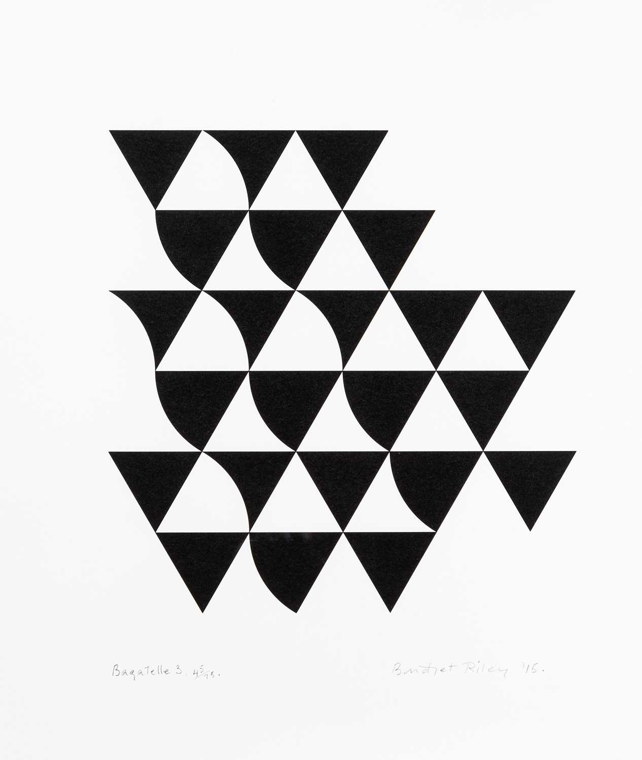 Lot 191 - Bridget Riley (British 1931-), 'Bagatelle 3', 2015