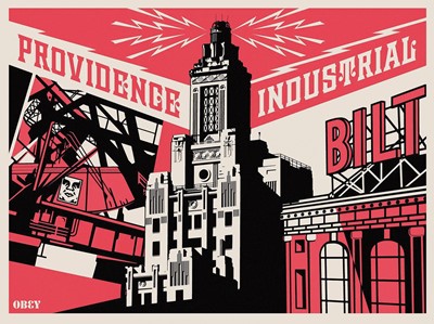 Lot 171 - Shepard Fairey (American 1970-), 'Providence Industrial (Red)', 2010