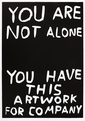Lot 33 - David Shrigley (British 1968-), 'You Are Not Alone', 2014